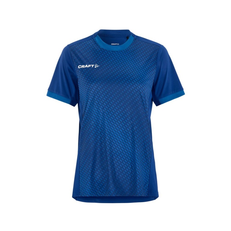Craft Sport-Shirt Evolve 2.0 Graphic Jersey (strapazierfähig, leicht) cobaltblau Damen